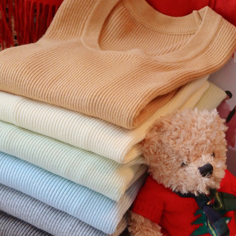 Women's Crew Neck Knit Top 2026 New White Slim Long Sleeve Base Layer - Image 5